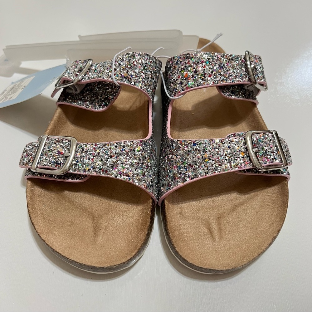 🌸2/$20 NWT Cat & Jack Kids Drew Footbed Sandal- Size 13